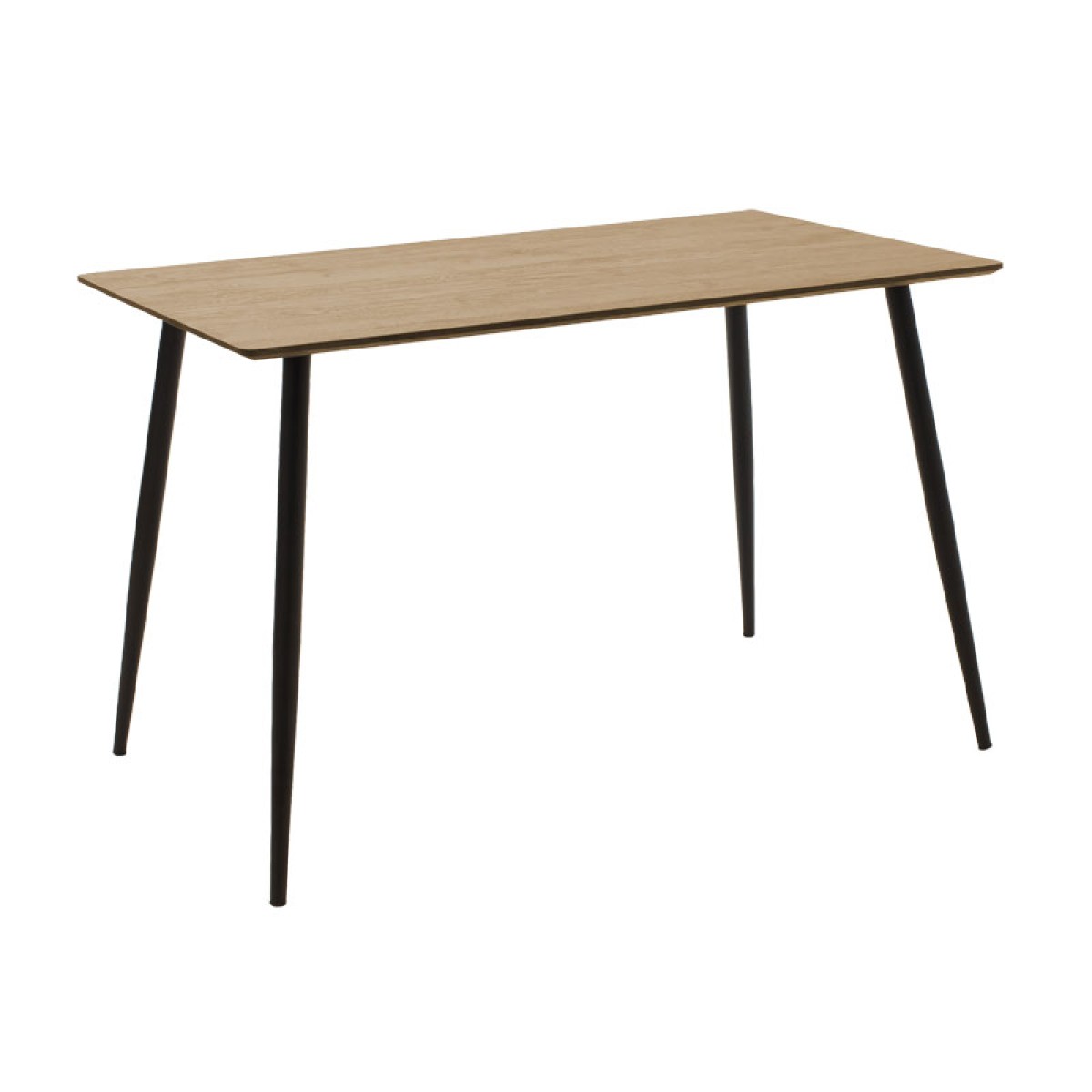 Τραπέζι Cuba pakoworld MDF sonoma-μαύρο 120x70x76εκ Τραπέζι Cuba pakoworld MDF sonoma-μαύρο 120x70x76εκ