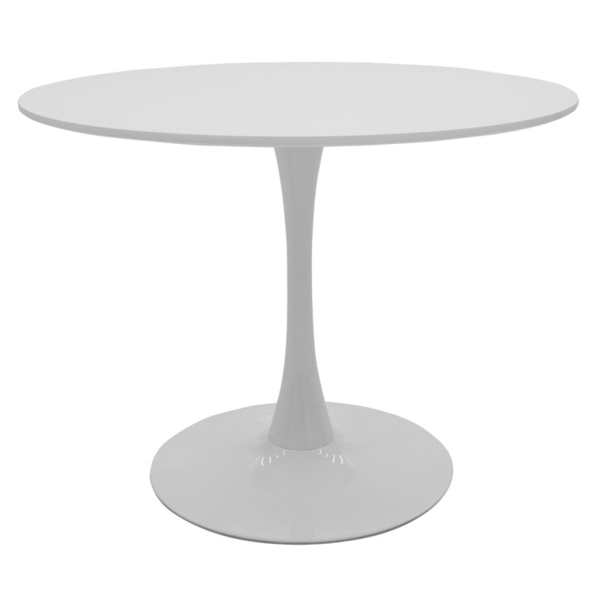 Τραπέζι Balou pakoworld MDF λευκό Φ100x75εκ Τραπέζι Balou pakoworld MDF λευκό Φ100x75εκ