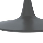 Τραπέζι Balou pakoworld MDF ανθρακί ματ Φ100x75εκ Τραπέζι Balou pakoworld MDF ανθρακί ματ Φ100x75εκ