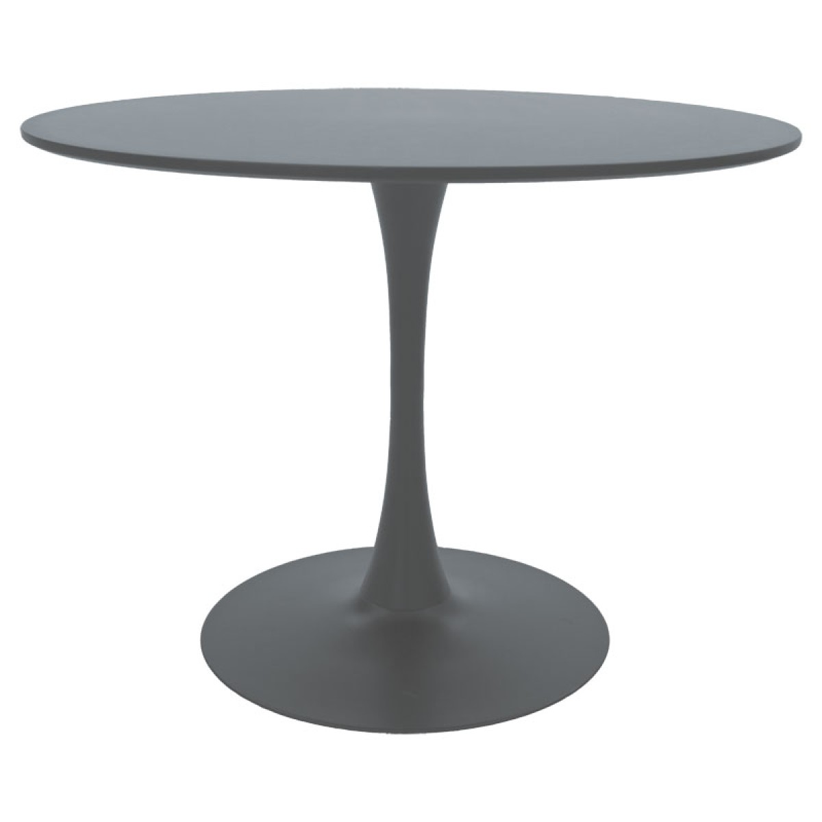 Τραπέζι Balou pakoworld MDF ανθρακί ματ Φ100x75εκ Τραπέζι Balou pakoworld MDF ανθρακί ματ Φ100x75εκ