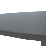 Τραπέζι Balou pakoworld MDF ανθρακί ματ Φ100x75εκ Τραπέζι Balou pakoworld MDF ανθρακί ματ Φ100x75εκ