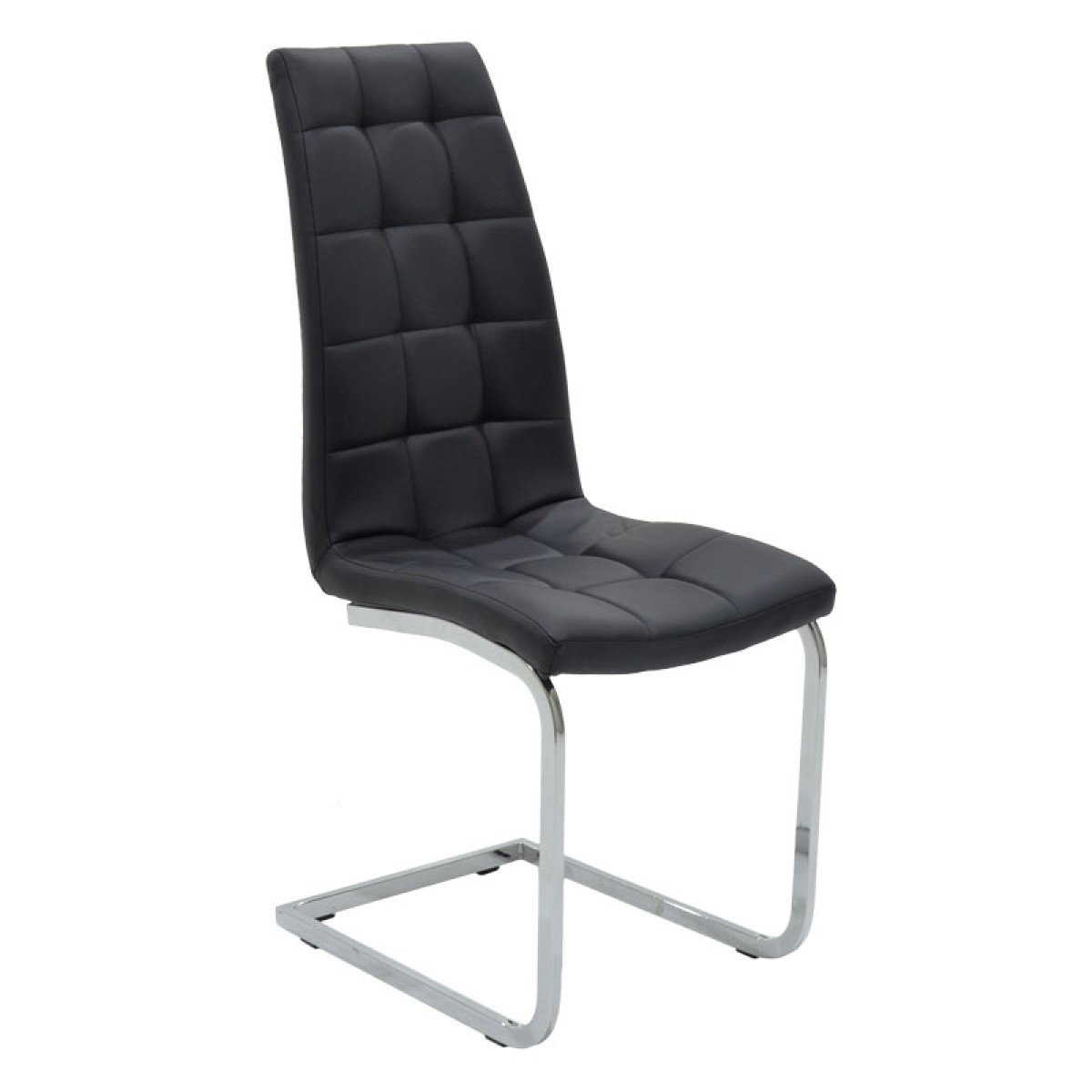 Καρέκλα Darrell pakoworld pu μαύρο-βάση χρωμίου 42x49x106εκ Καρέκλα Darrell pakoworld pu μαύρο-βάση χρωμίου 42x49x106εκ