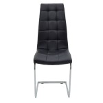 Καρέκλα Darrell pakoworld pu μαύρο-βάση χρωμίου 42x49x106εκ Καρέκλα Darrell pakoworld pu μαύρο-βάση χρωμίου 42x49x106εκ