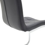 Καρέκλα Darrell pakoworld pu μαύρο-βάση χρωμίου 42x49x106εκ Καρέκλα Darrell pakoworld pu μαύρο-βάση χρωμίου 42x49x106εκ