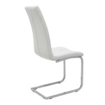 Καρέκλα Darrell pakoworld pu λευκό-βάση χρωμίου 42x49x106εκ Καρέκλα Darrell pakoworld pu λευκό-βάση χρωμίου 42x49x106εκ