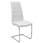 Καρέκλα Darrell pakoworld pu λευκό-βάση χρωμίου 42x49x106εκ Καρέκλα Darrell pakoworld pu λευκό-βάση χρωμίου 42x49x106εκ