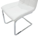 Καρέκλα Darrell pakoworld pu λευκό-βάση χρωμίου 42x49x106εκ Καρέκλα Darrell pakoworld pu λευκό-βάση χρωμίου 42x49x106εκ
