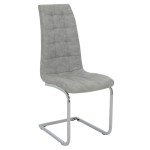 Καρέκλα Darrell pakoworld pu αντικέ γκρι-βάση χρωμίου 42x49x106εκ Καρέκλα Darrell pakoworld pu αντικέ γκρι-βάση χρωμίου 42x49x106εκ