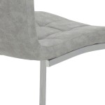 Καρέκλα Darrell pakoworld pu αντικέ γκρι-βάση χρωμίου 42x49x106εκ Καρέκλα Darrell pakoworld pu αντικέ γκρι-βάση χρωμίου 42x49x106εκ
