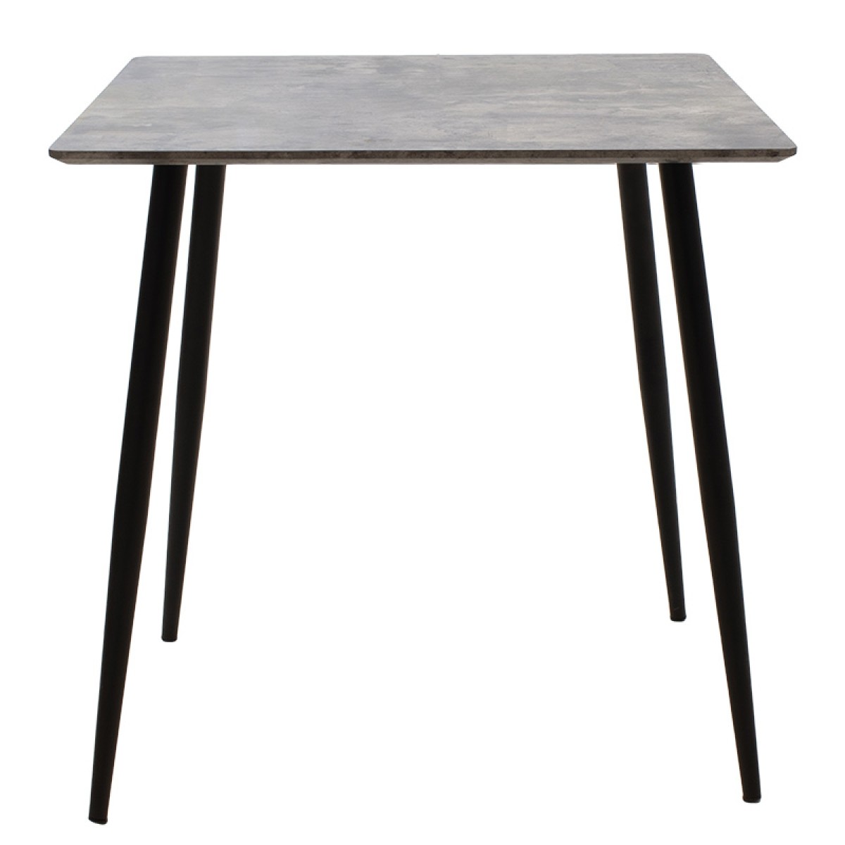 Τραπέζι Cuba pakoworld MDF γκρι cement-μαύρο 70x70x75εκ Τραπέζι Cuba pakoworld MDF γκρι cement-μαύρο 70x70x75εκ