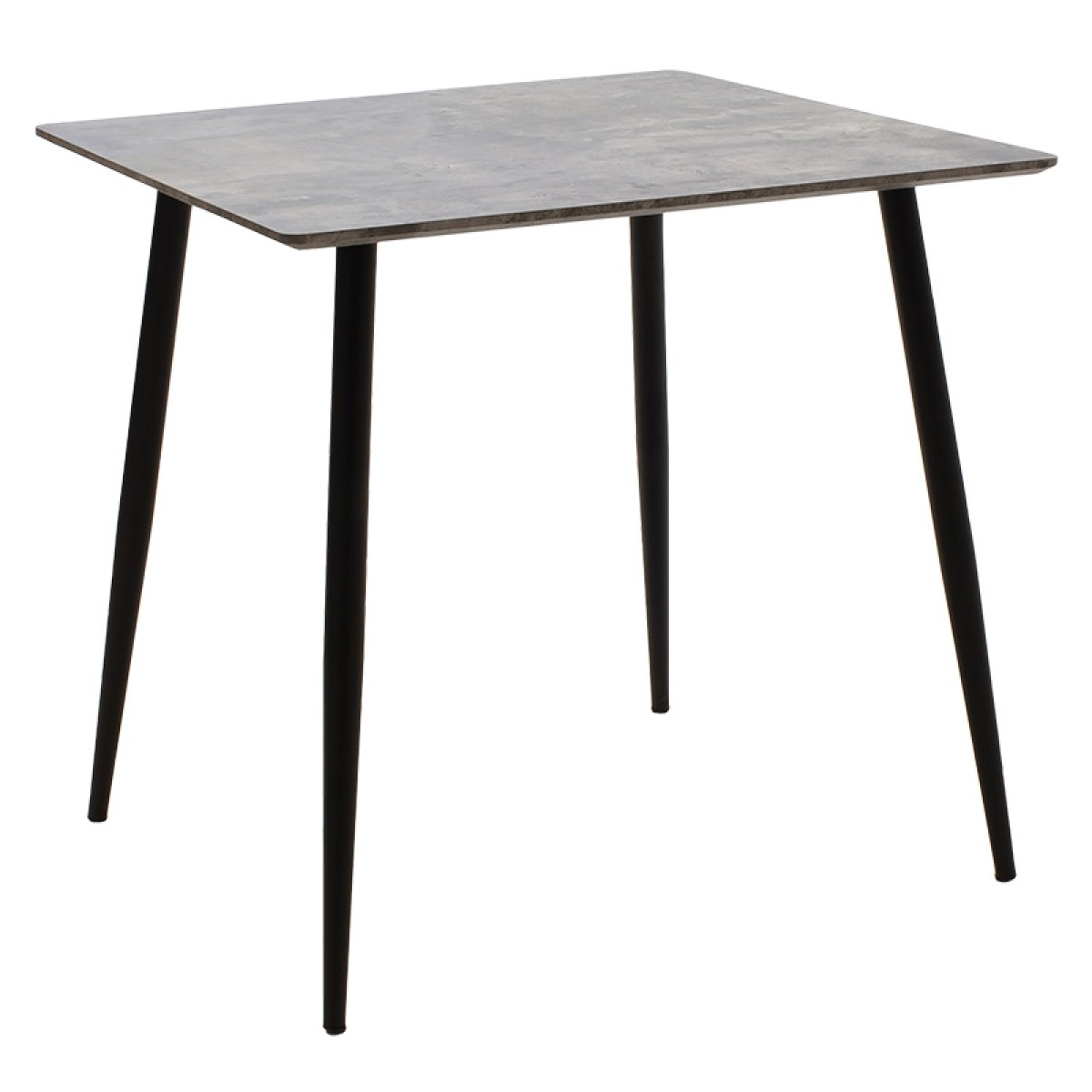 Τραπέζι Cuba pakoworld MDF γκρι cement-μαύρο 70x70x75εκ Τραπέζι Cuba pakoworld MDF γκρι cement-μαύρο 70x70x75εκ