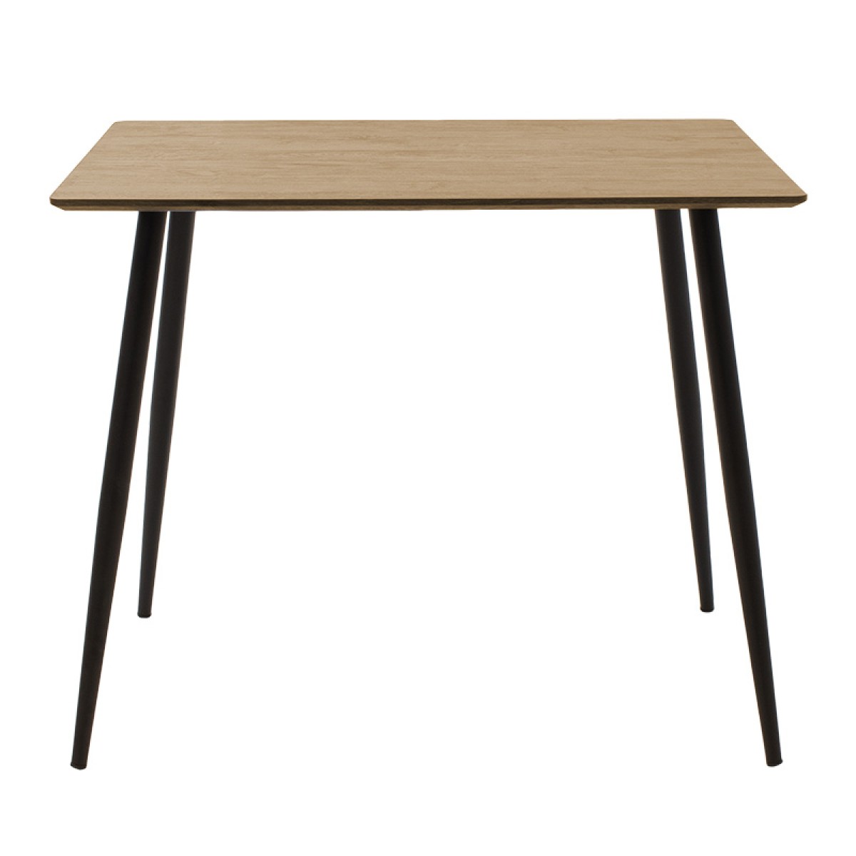 Τραπέζι Cuba pakoworld MDF sonoma-μαύρο 70x70x75εκ Τραπέζι Cuba pakoworld MDF sonoma-μαύρο 70x70x75εκ