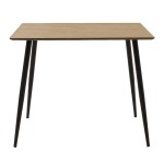 Τραπέζι Cuba pakoworld MDF sonoma-μαύρο 70x70x75εκ Τραπέζι Cuba pakoworld MDF sonoma-μαύρο 70x70x75εκ