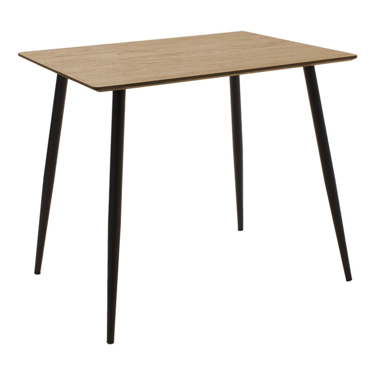 Τραπέζι Cuba pakoworld MDF sonoma-μαύρο 70x70x75εκ Τραπέζι Cuba pakoworld MDF sonoma-μαύρο 70x70x75εκ