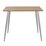 Τραπέζι Cuba pakoworld MDF sonoma-λευκό 70x70x75εκ Τραπέζι Cuba pakoworld MDF sonoma-λευκό 70x70x75εκ