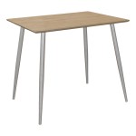Τραπέζι Cuba pakoworld MDF sonoma-λευκό 70x70x75εκ Τραπέζι Cuba pakoworld MDF sonoma-λευκό 70x70x75εκ