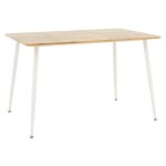 Τραπέζι Cuba pakoworld MDF sonoma-λευκό 120x80x75εκ Τραπέζι Cuba pakoworld MDF sonoma-λευκό 120x80x75εκ