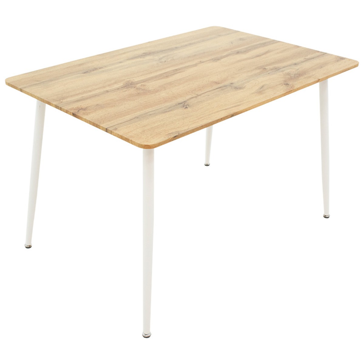 Τραπέζι Cuba pakoworld MDF sonoma-λευκό 120x80x75εκ Τραπέζι Cuba pakoworld MDF sonoma-λευκό 120x80x75εκ