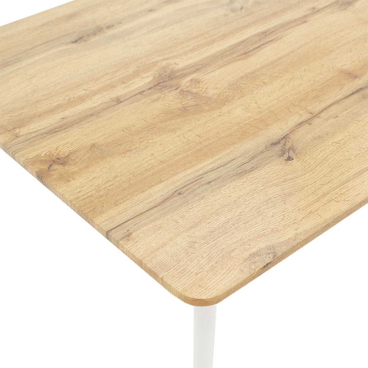 Τραπέζι Cuba pakoworld MDF sonoma-λευκό 120x80x75εκ Τραπέζι Cuba pakoworld MDF sonoma-λευκό 120x80x75εκ
