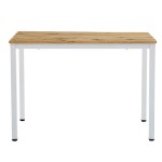 Τραπέζι Witte pakoworld MDF/Metal σε sonoma απόχρωση με λευκο πόδι 110x70x76εκ Τραπέζι Witte pakoworld MDF/Metal σε sonoma απόχρωση με λευκο πόδι 110x70x76εκ