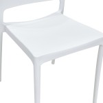 Καρέκλα Fenxy pakoworld pp σε λευκή απόχρωση 38x42x77εκ
