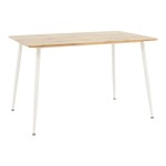 Τραπεζαρία Cuba-Caron pakoworld σετ 5τεμ sonoma-λευκό 120x80x75εκ Τραπεζαρία Cuba-Caron pakoworld σετ 5τεμ sonoma-λευκό 120x80x75εκ