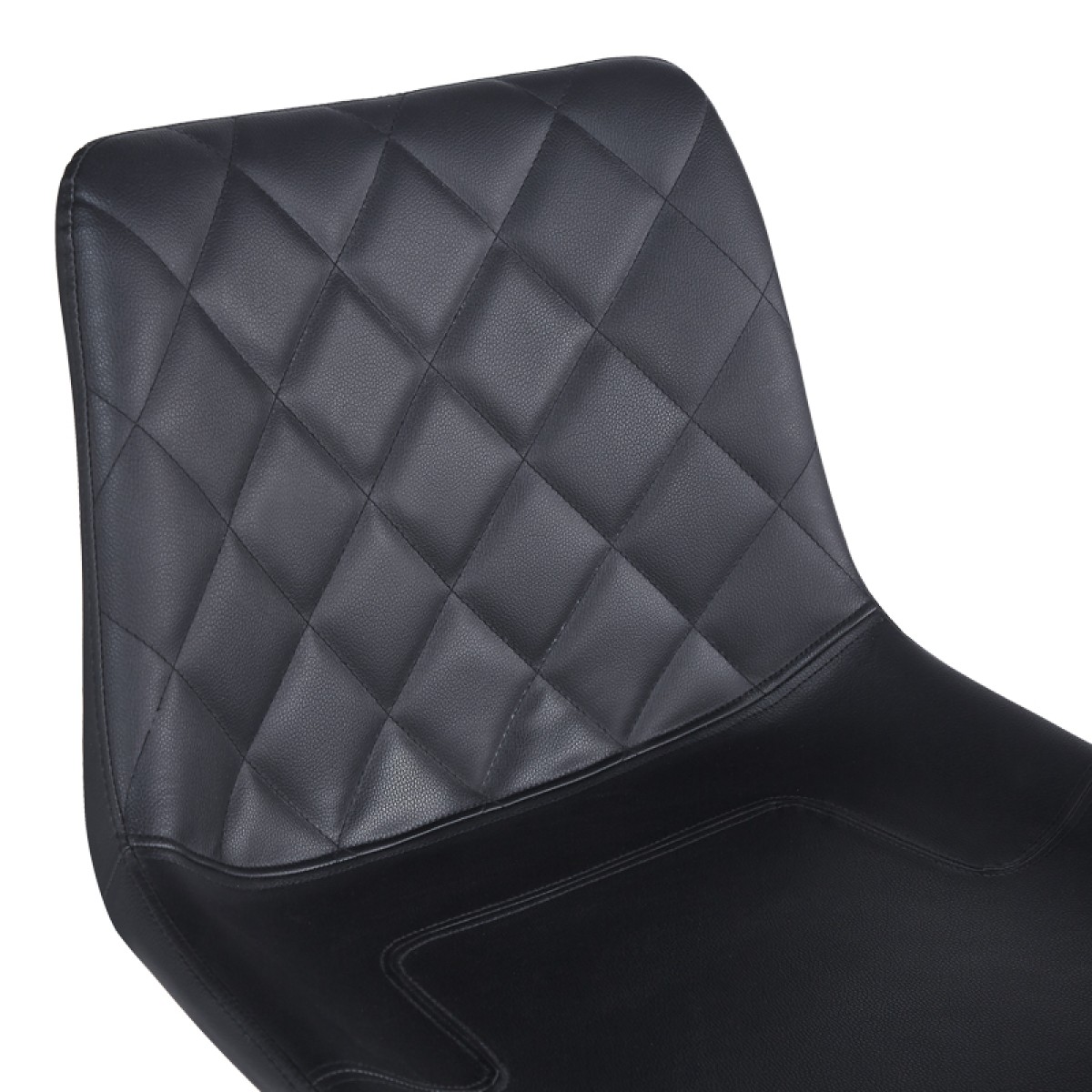 Σκαμπό μπαρ Libra pakoworld pu-μέταλλο σε μαύρη απόχρωση 49x55x115εκ