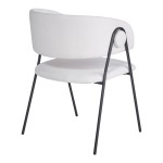 Πολυθρόνα Rachele I pakoworld μπεζ ύφασμα-πόδι μαύρο μέταλλο 52x65x79εκ