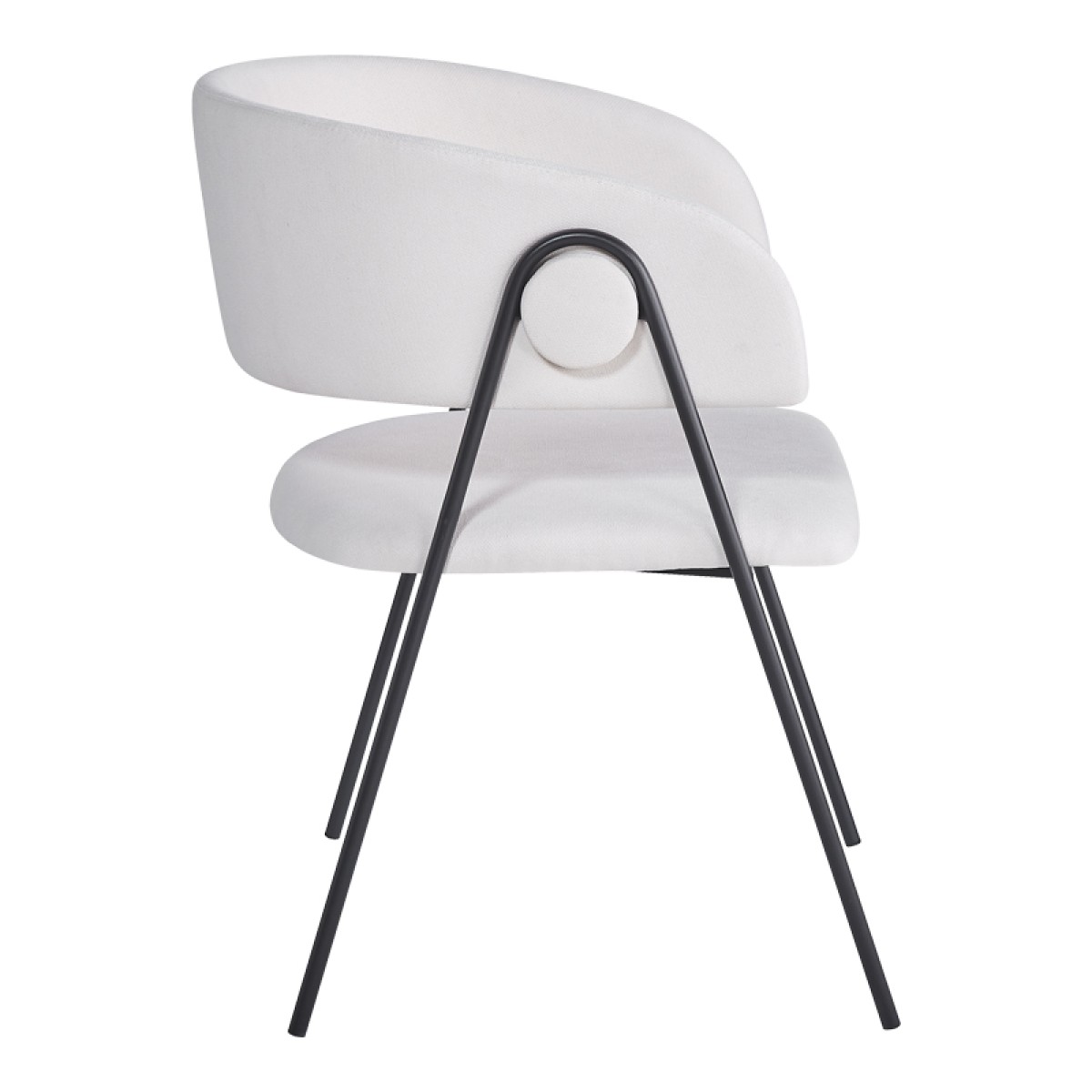 Πολυθρόνα Rachele I pakoworld μπεζ ύφασμα-πόδι μαύρο μέταλλο 52x65x79εκ