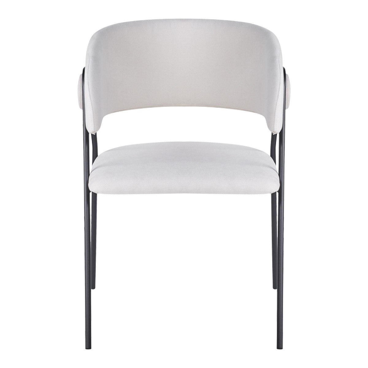 Πολυθρόνα Rachele I pakoworld μπεζ ύφασμα-πόδι μαύρο μέταλλο 52x65x79εκ