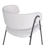 Πολυθρόνα Rachele I pakoworld μπεζ ύφασμα-πόδι μαύρο μέταλλο 52x65x79εκ