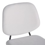 Καρέκλα Pietro I pakoworld μπεζ ύφασμα-πόδι μαύρο μέταλλο 45x55x82.5εκ