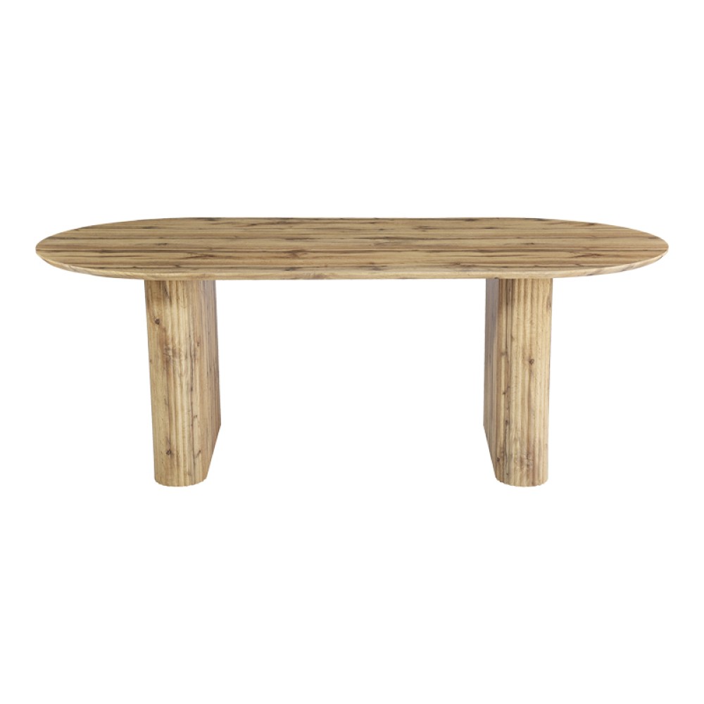 Τραπέζι Nembou pakoworld mdf σε oak απόχρωση 210x100x76εκ