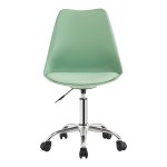 Καρέκλα γραφείου Gaston II pakoworld μέντα pp-pu 48x57x77-90εκ