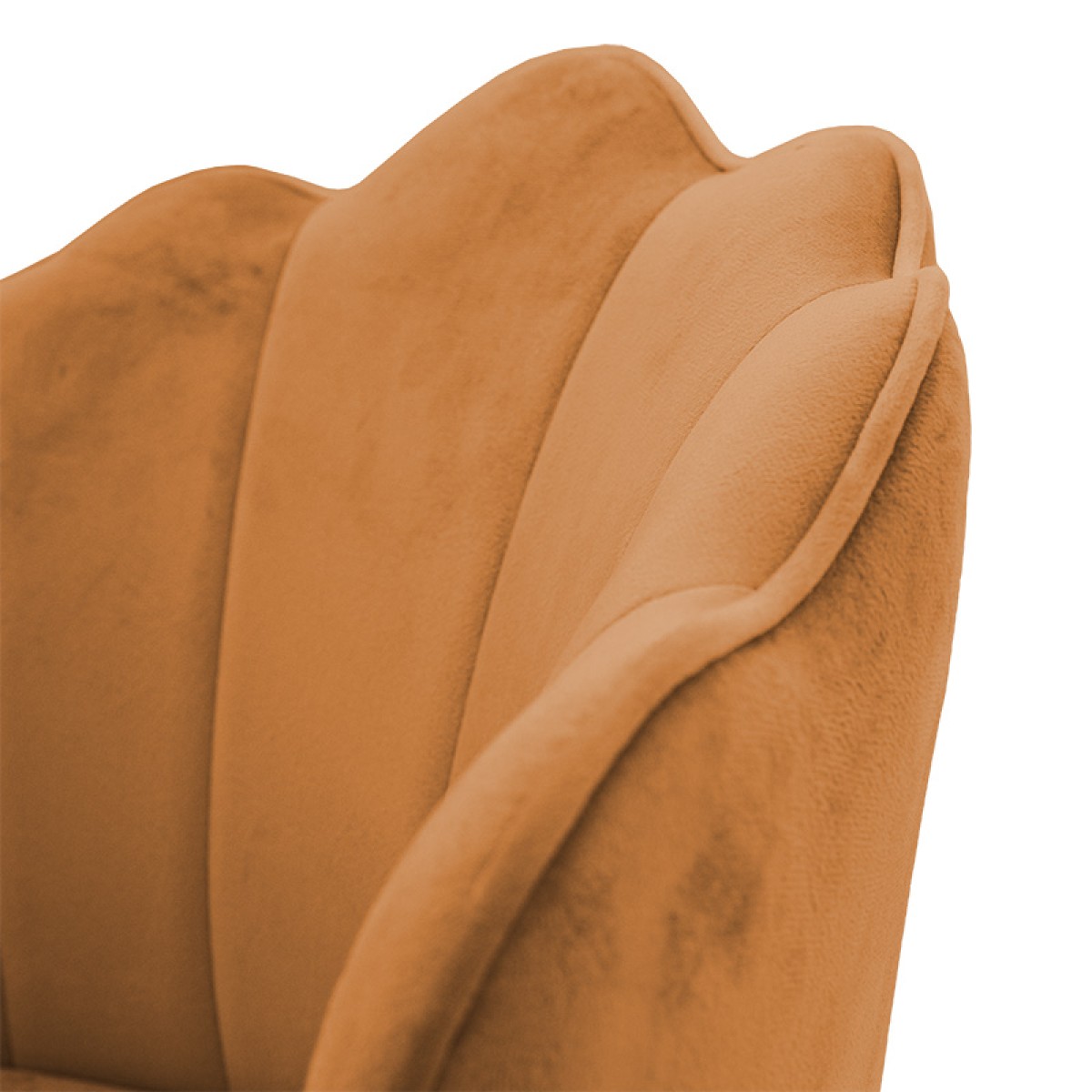 Σκαμπό μπαρ Nataly pakoworld βελούδο κεραμιδί-μέταλλο χρυσό