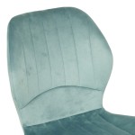 Καρέκλα Jelour pakoworld βελούδο σε φυστικί απόχρωση 46.5x60x84εκ