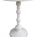 Βοηθητικό τραπέζι Anesor pakoworld μέταλλο σε κρεμ απόχρωση Φ40x52εκ