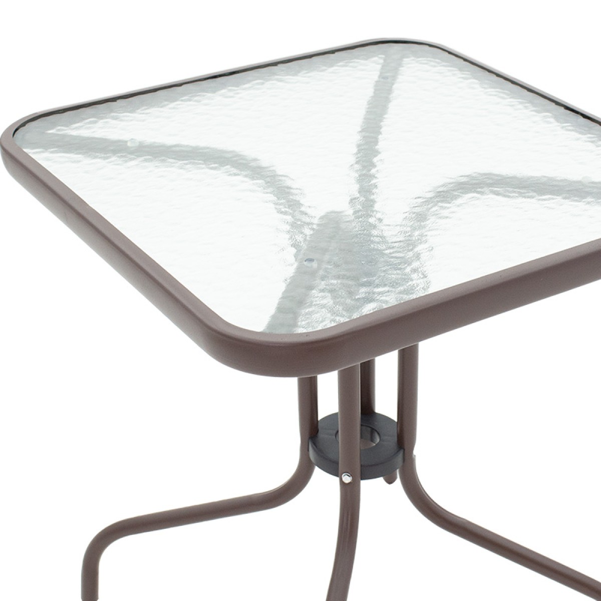 Τραπέζι Watson pakoworld μέταλλο καφέ-γυαλί 60x60x70εκ Τραπέζι Watson pakoworld μέταλλο καφέ-γυαλί 60x60x70εκ