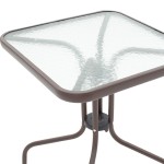 Τραπέζι Watson pakoworld μέταλλο καφέ-γυαλί 60x60x70εκ Τραπέζι Watson pakoworld μέταλλο καφέ-γυαλί 60x60x70εκ