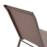 Πολυθρόνα Calan pakoworld μέταλλο σκούρo καφέ-textilene καφέ 55x75x90εκ Πολυθρόνα Calan pakoworld μέταλλο σκούρo καφέ-textilene καφέ 55x75x90εκ