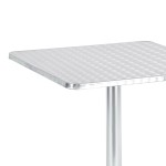 Τραπέζι Lazo pakoworld χρωμίου αλουμίνιο 60x60x70εκ Τραπέζι Lazo pakoworld χρωμίου αλουμίνιο 60x60x70εκ