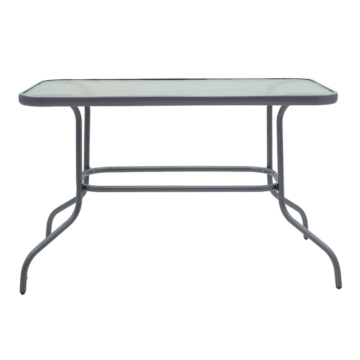 Τραπεζαρία Valor-Lindaria pakoworld σετ 5τεμ μέταλλο ανθρακί-γυαλί-pe rattan 110x60x70εκ