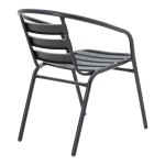 Τραπεζαρία Tade-Ensure pakoworld 5τεμ μέταλλο-γυαλί σε μαύρη απόχρωση 140x80x70εκ