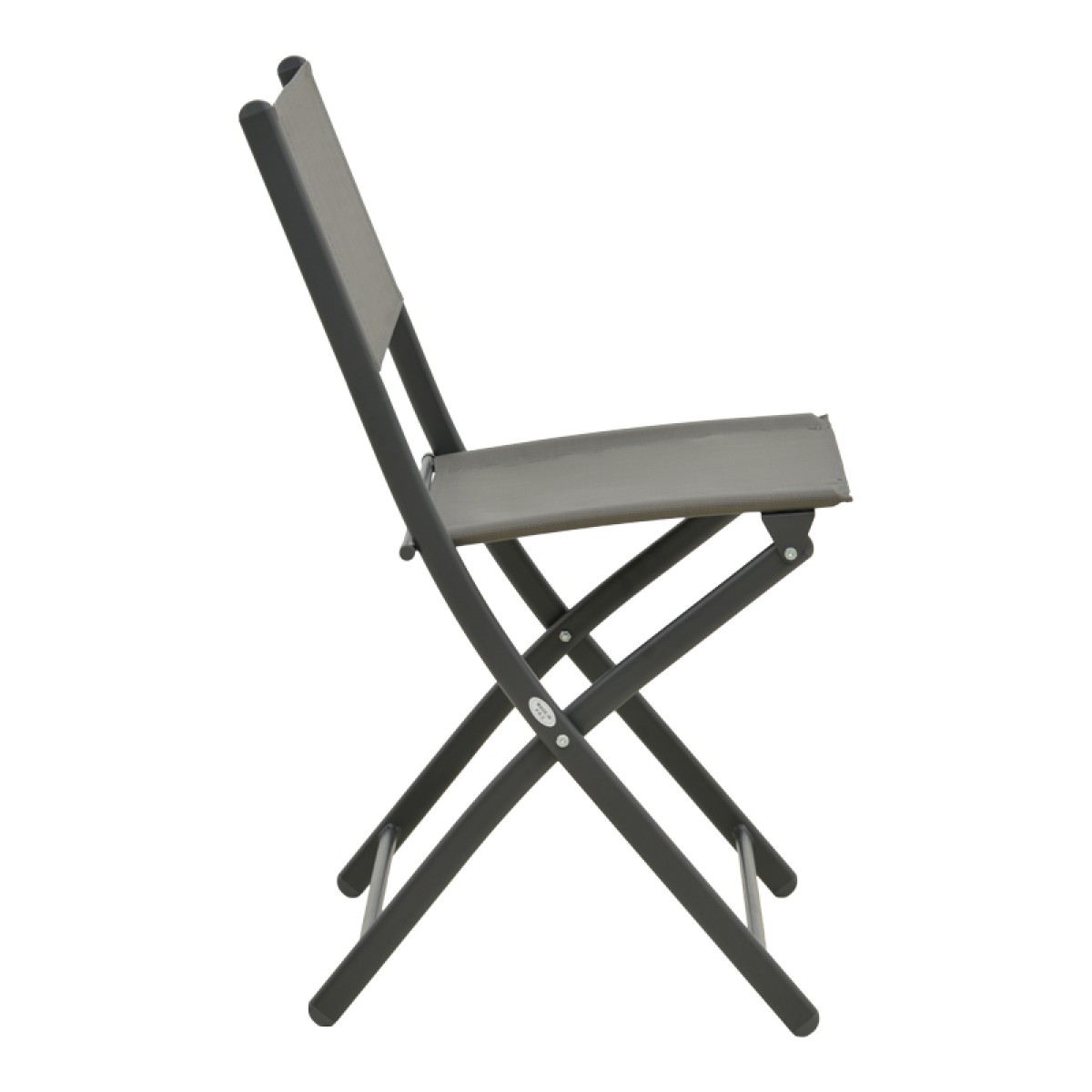 Καρέκλα Jeve pakoworld πτυσσόμενη μέταλλο-textilene σε ανθρακί απόχρωση 46x51x81εκ