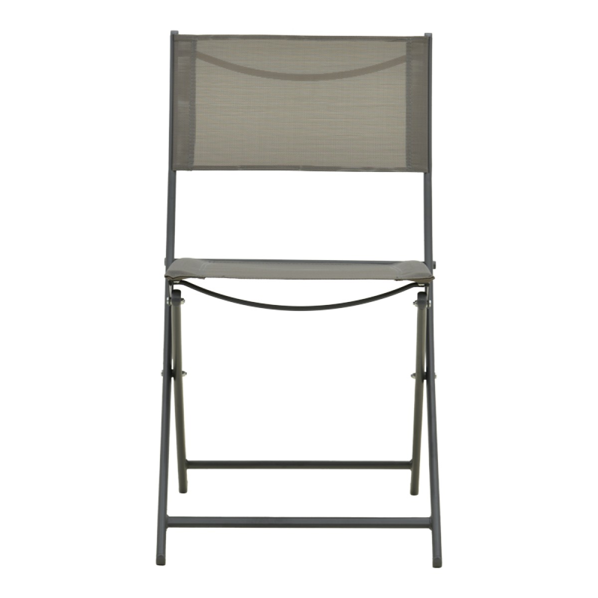 Καρέκλα Jeve pakoworld πτυσσόμενη μέταλλο-textilene σε ανθρακί απόχρωση 46x51x81εκ