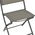 Καρέκλα Jeve pakoworld πτυσσόμενη μέταλλο-textilene σε ανθρακί απόχρωση 46x51x81εκ