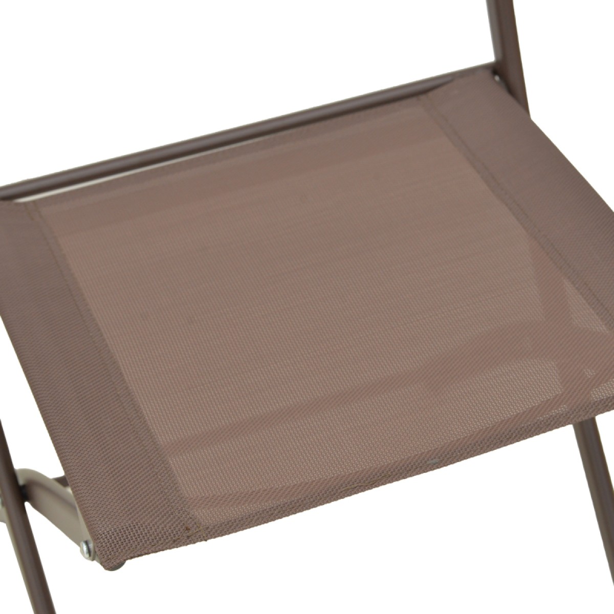 Καρέκλα Jeve pakoworld πτυσσόμενη σαμπανιζέ μέταλλο και textilene 46x51x81εκ