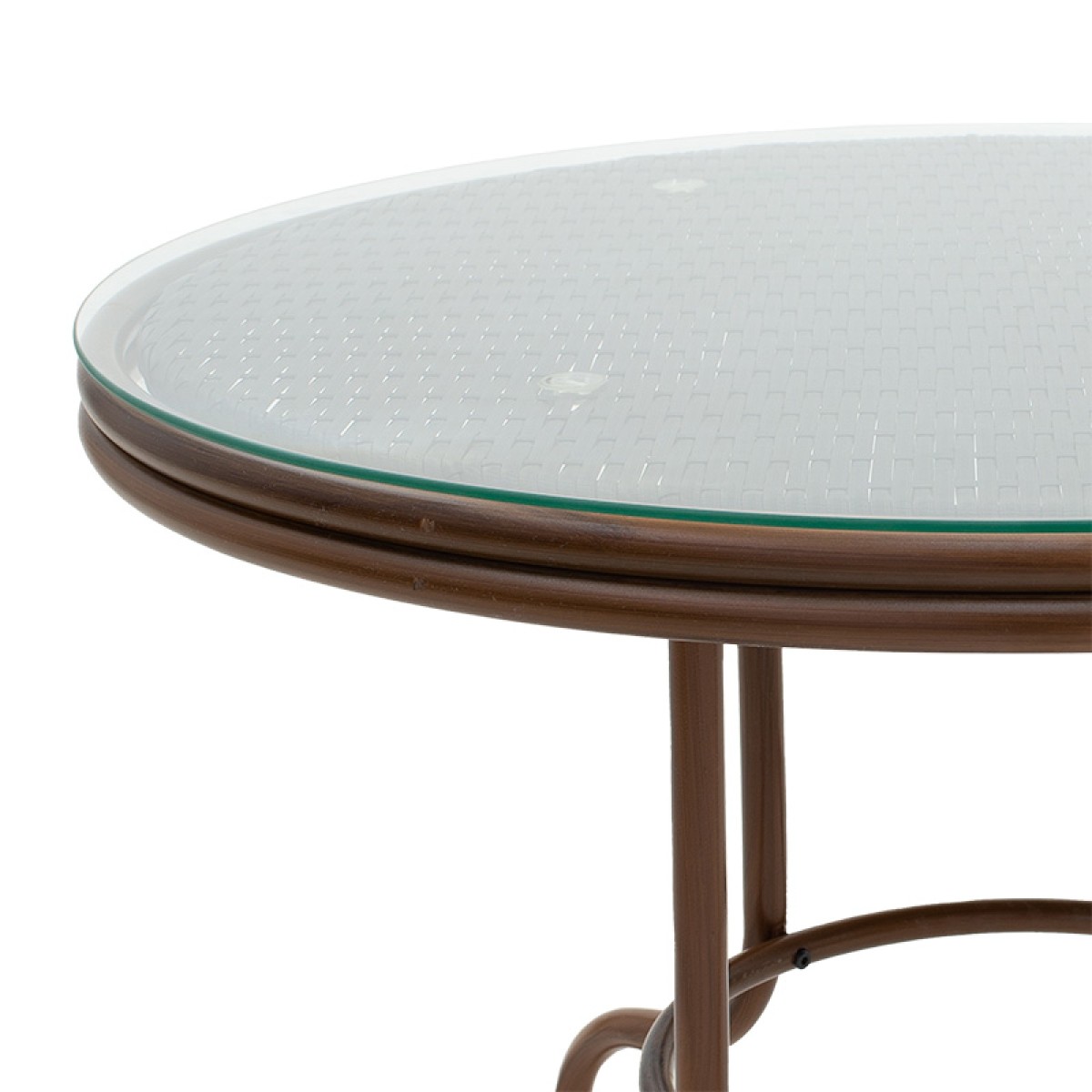 Τραπέζι Paula pakoworld μέταλλο-pe rattan καφέ Φ90x75εκ Τραπέζι Paula pakoworld μέταλλο-pe rattan καφέ Φ90x75εκ