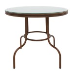 Τραπέζι Paula pakoworld μέταλλο-pe rattan καφέ Φ90x75εκ Τραπέζι Paula pakoworld μέταλλο-pe rattan καφέ Φ90x75εκ