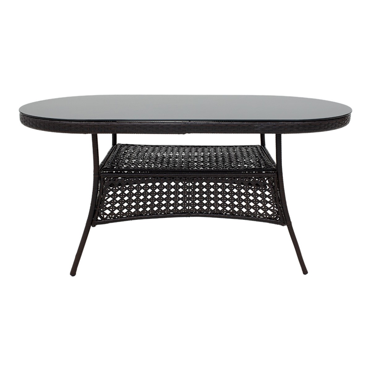 Τραπέζι Cellin pakoworld μέταλλο-pe rattan καφέ 160x80x77εκ Τραπέζι Cellin pakoworld μέταλλο-pe rattan καφέ 160x80x77εκ